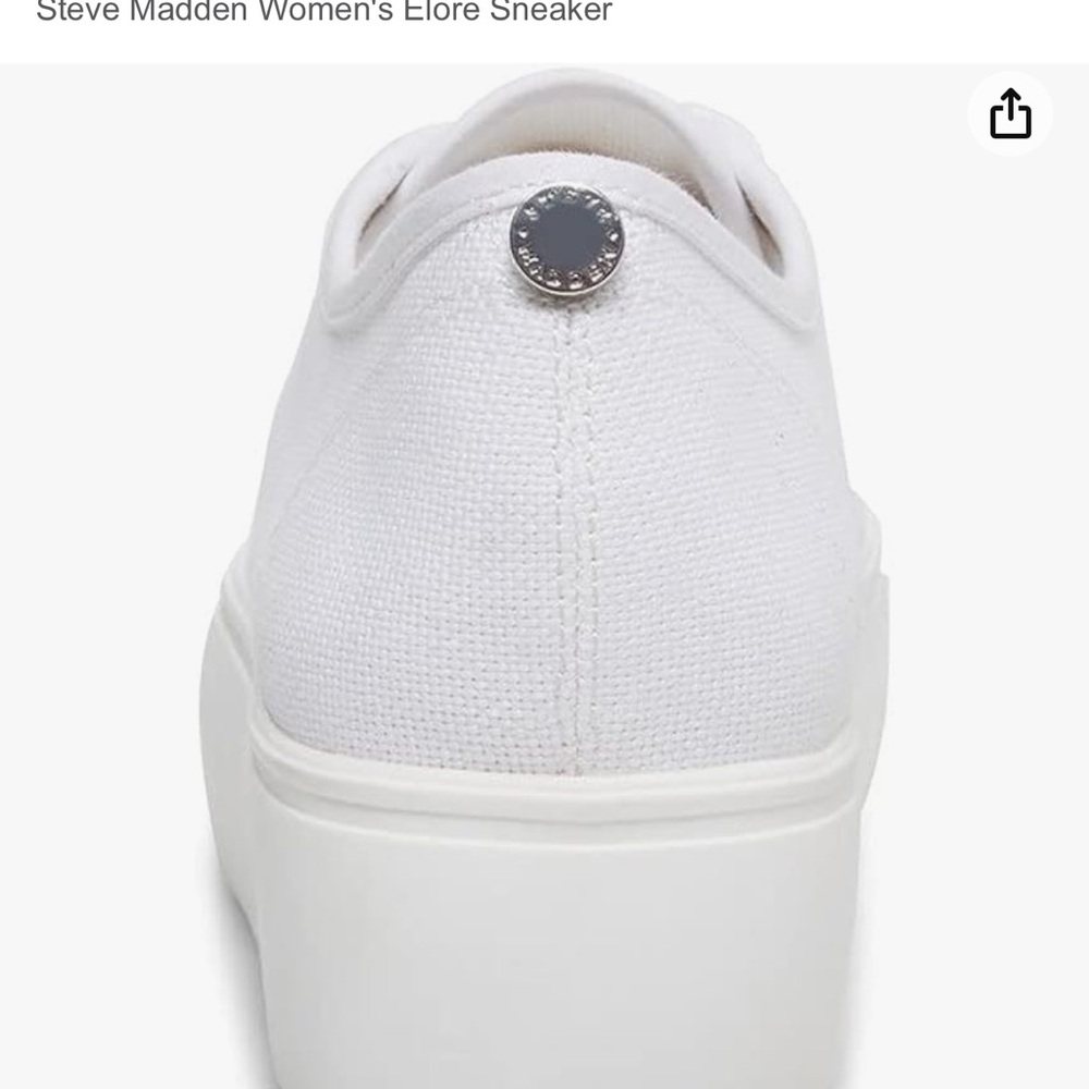 Steve Madden Elore Canvas 1.5” Platform Sneaker Sz 5.5 View 4